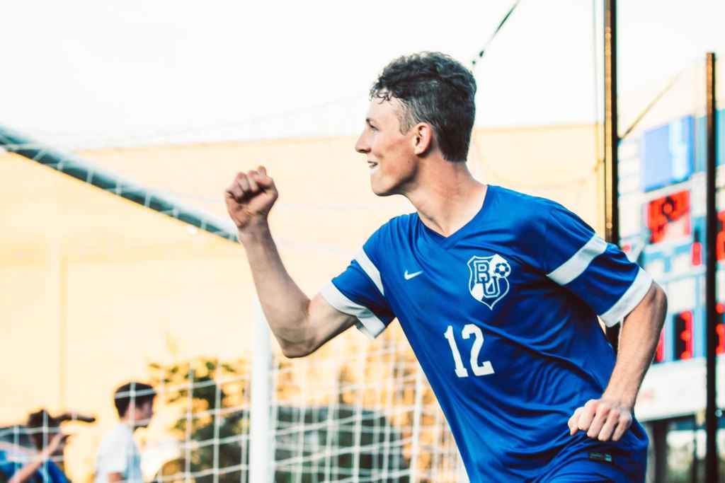 Hurst scores soccer hat trick