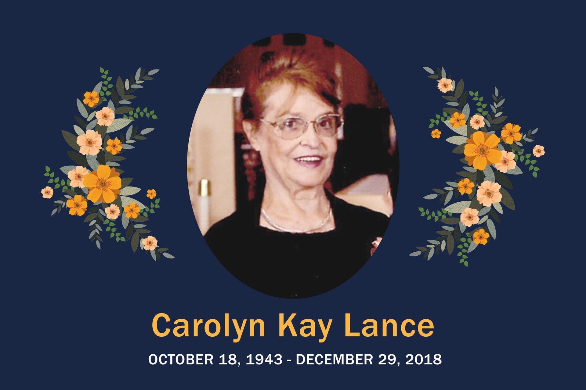 Obituary Carolyn Lance