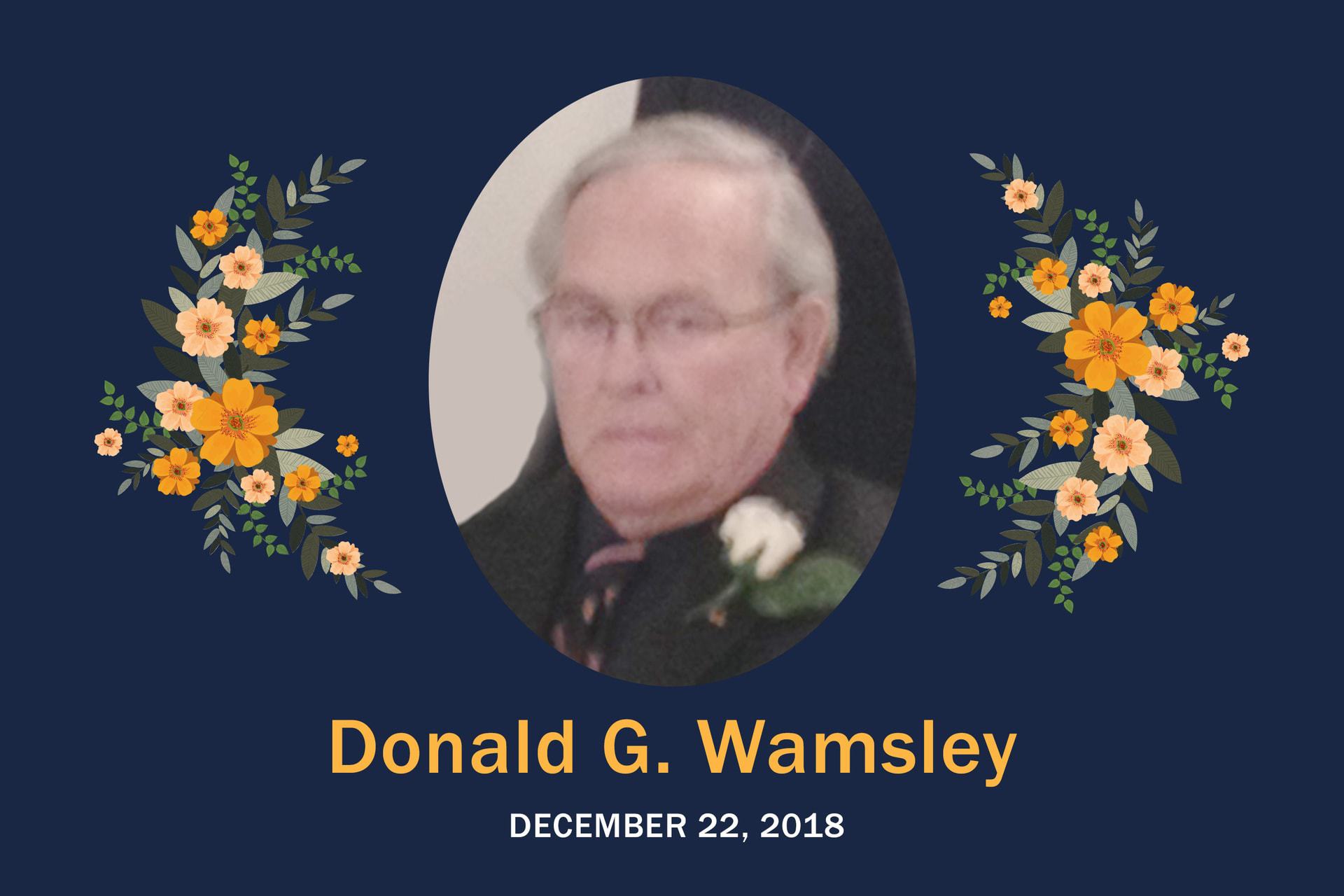 Obituary Donald Wamsley