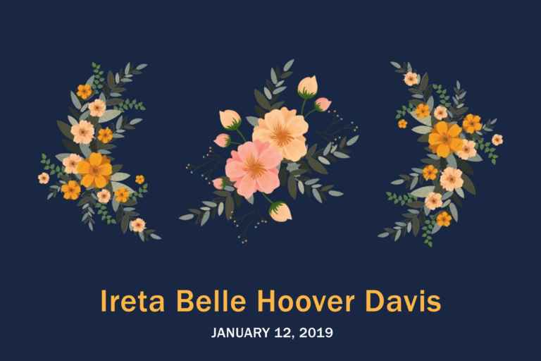 Obituary Ireta Davis