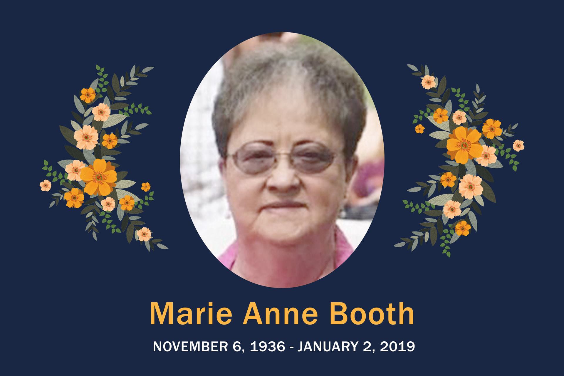 Obituary Marie Booth