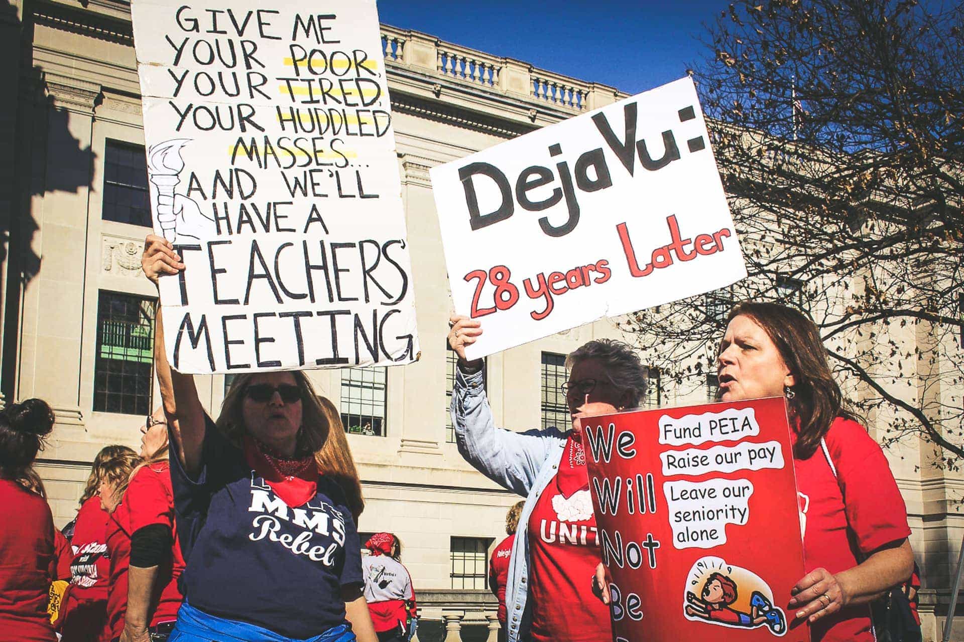 West Virginia Teachers Strike at the State Capitol