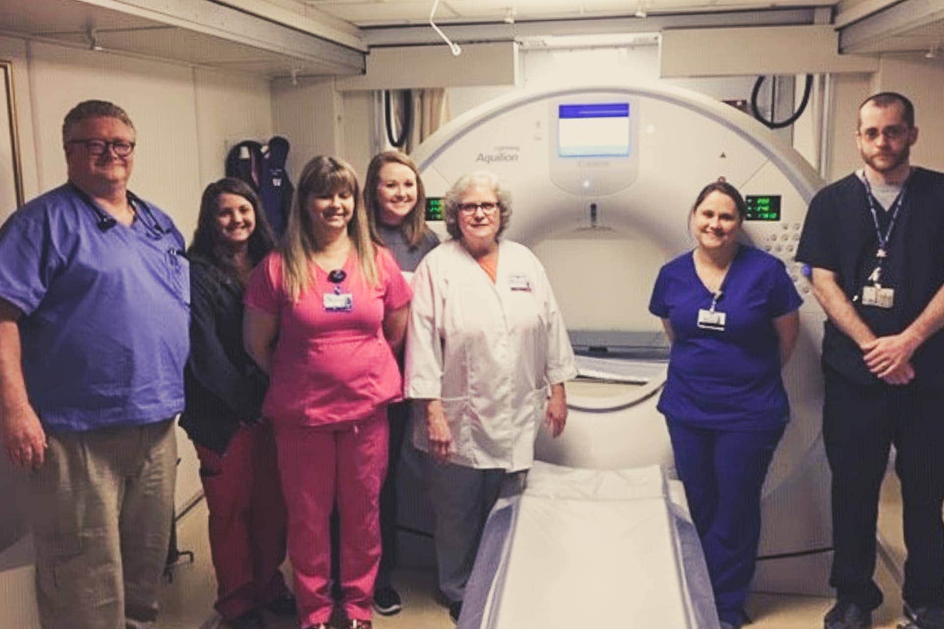 CT Scanner and Staff