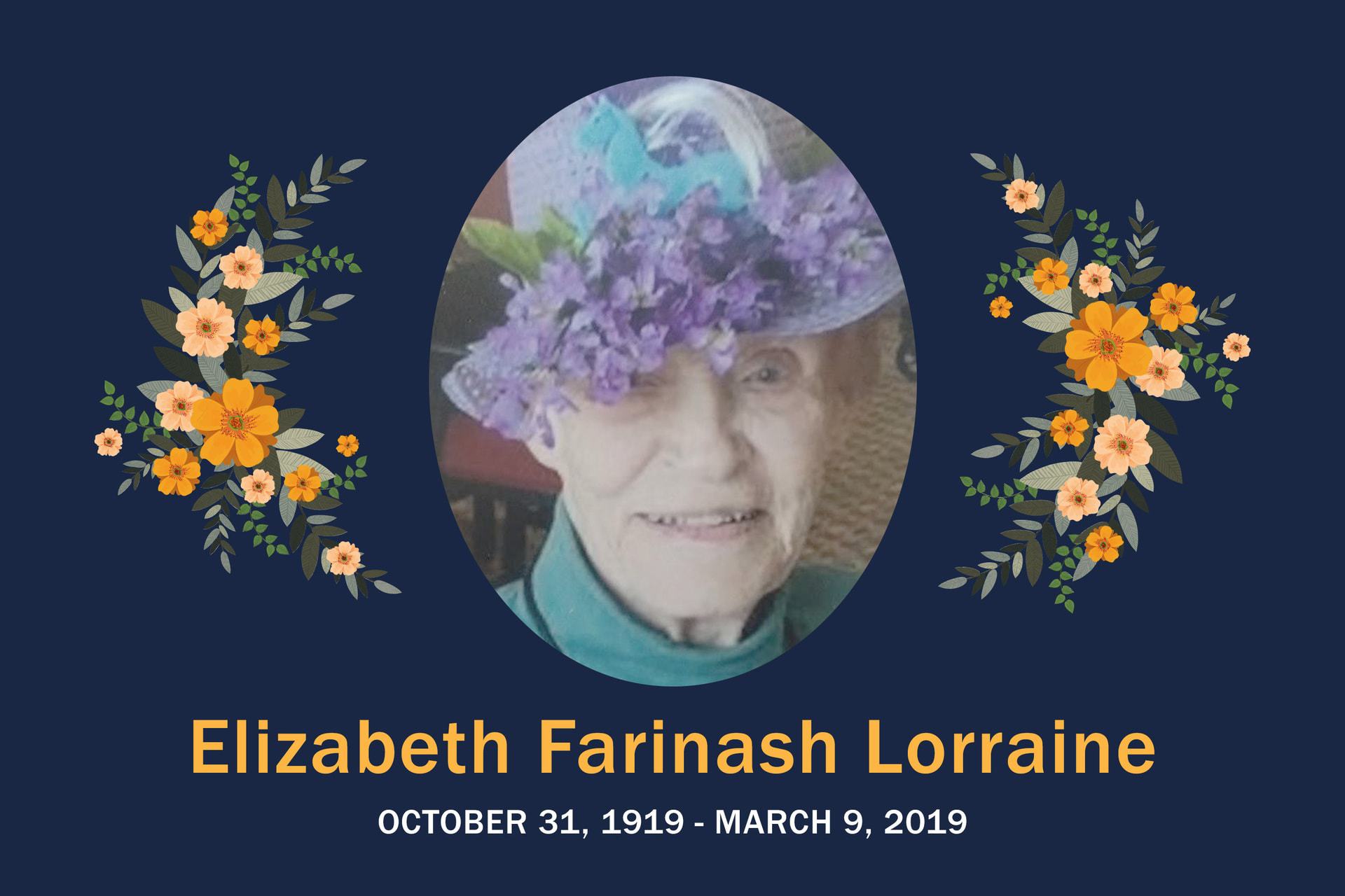 Obituary Elizabeth Lorraine