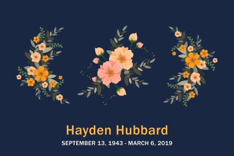Obituary Hayden Hubbard