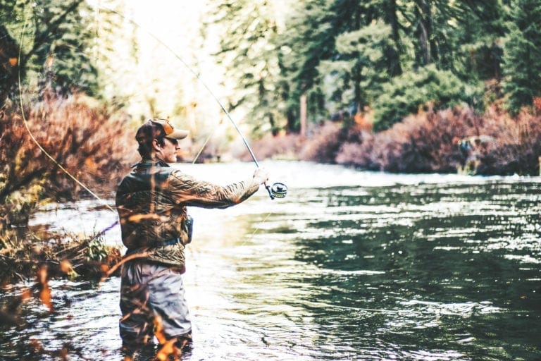 Fishing in a River