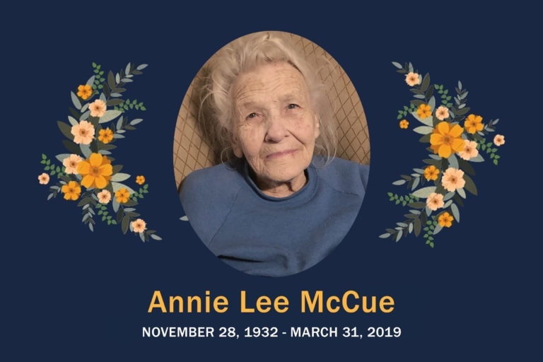 Obituary Annie McCue