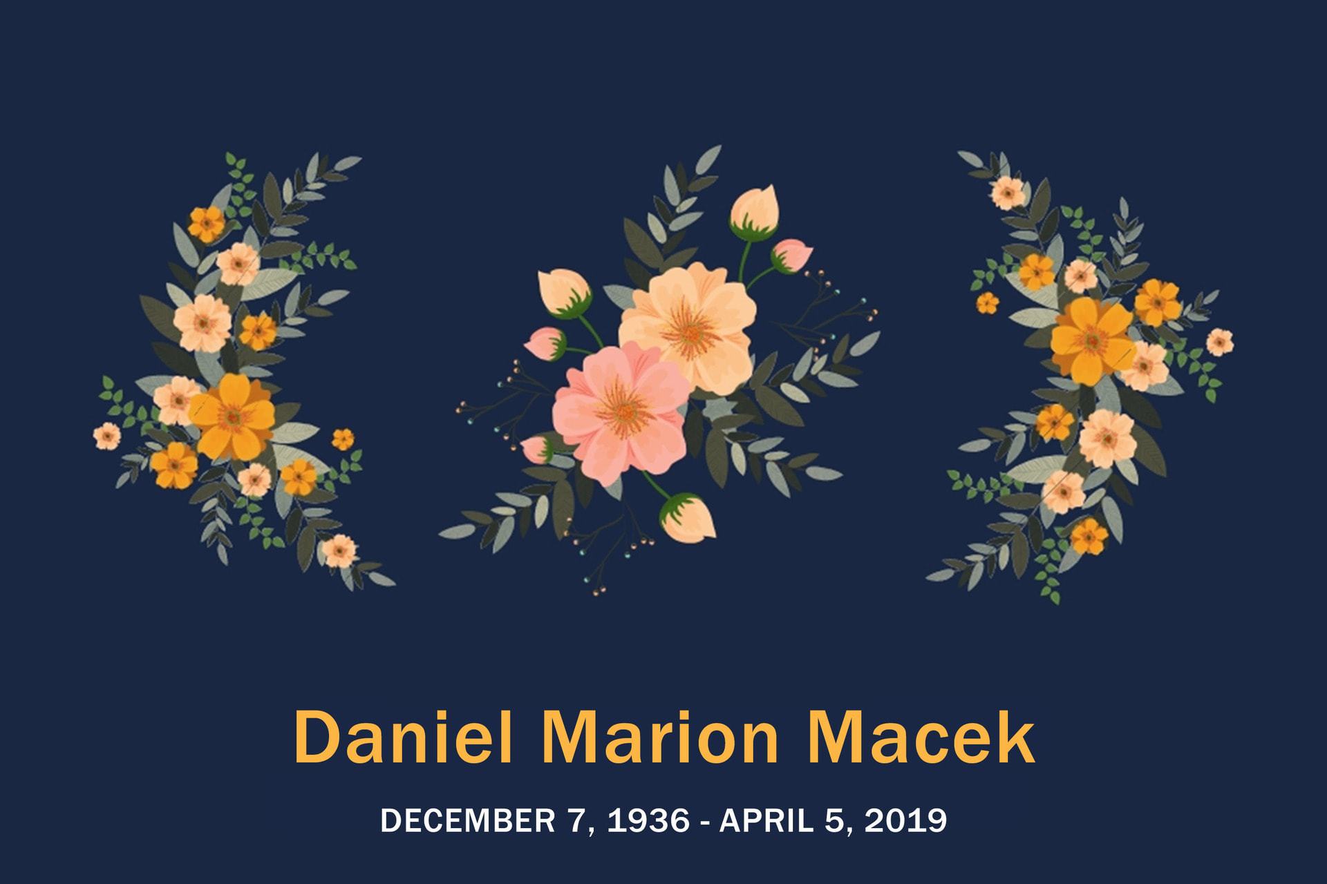 Obituary Daiel Macek