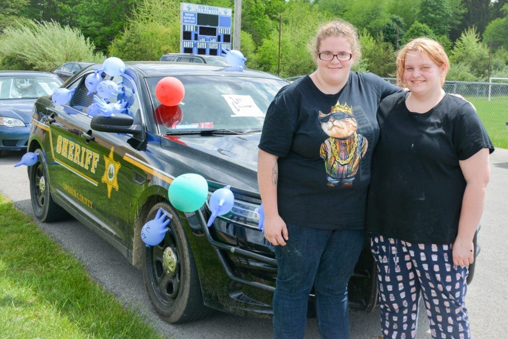 B-UHS students deck out PRO officer Cpl. Rocky Hebb’s cruiser to express appreciation for his support