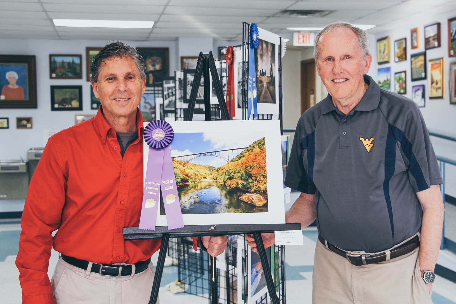 BUCC President Anthony Ovies, left, is pictured with Best of Show winner Al Tucker.