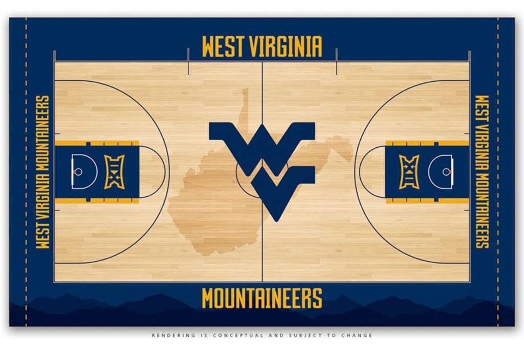 WVU Coliseum Floor