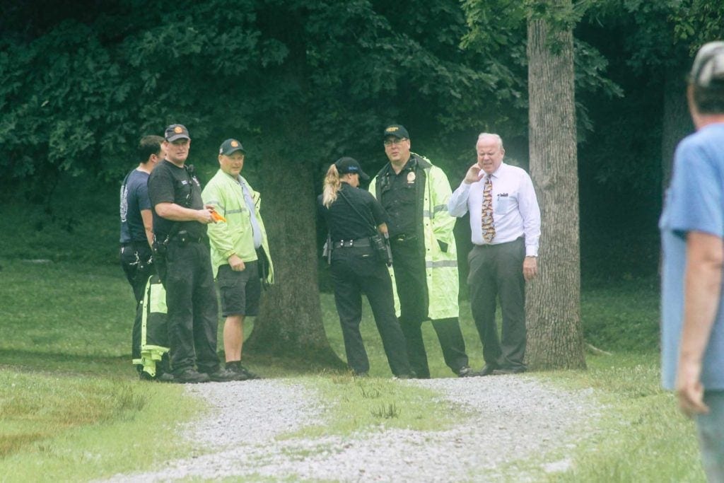 Bomb threat city park