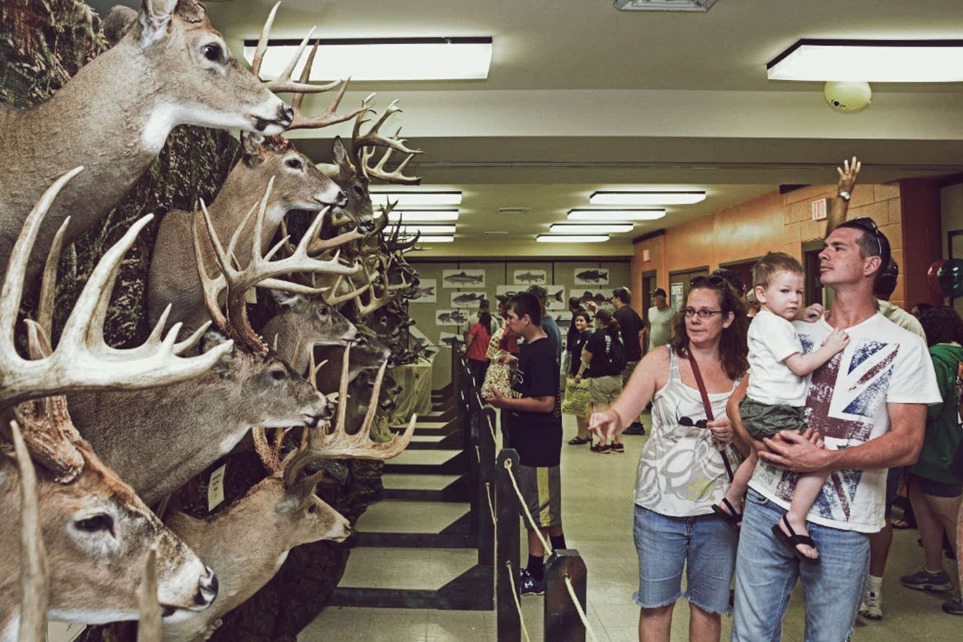 The Big Buck display is always a popular exhibit during the annual West Virginia Celebration of National Hunting and Fishing Day. This year's event is Sept. 21-22 at Stonewall Resort State Park.