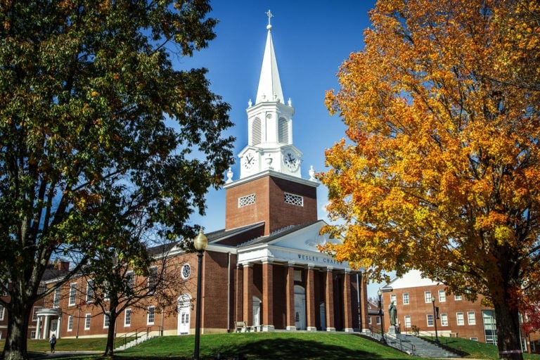 Wesley Chapel on the campus of West Virginia Wesleyan College