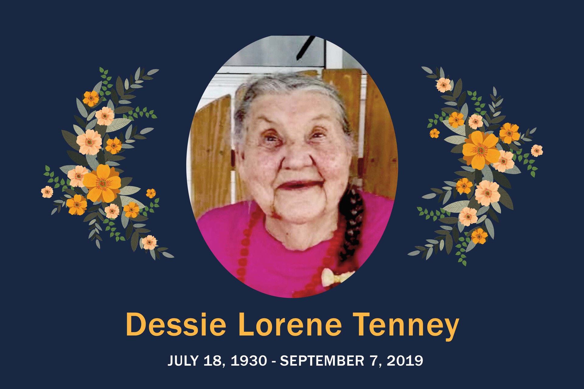 Obituary Dessie Tenney