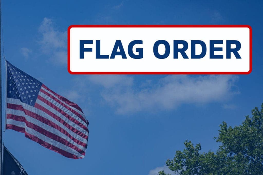 Gov. Justice orders U.S. and State flags to be flown at half-staff IMMEDIATELY and through tomorrow, Oct. 18, in honor of U.S. Rep. Elijah Cummings