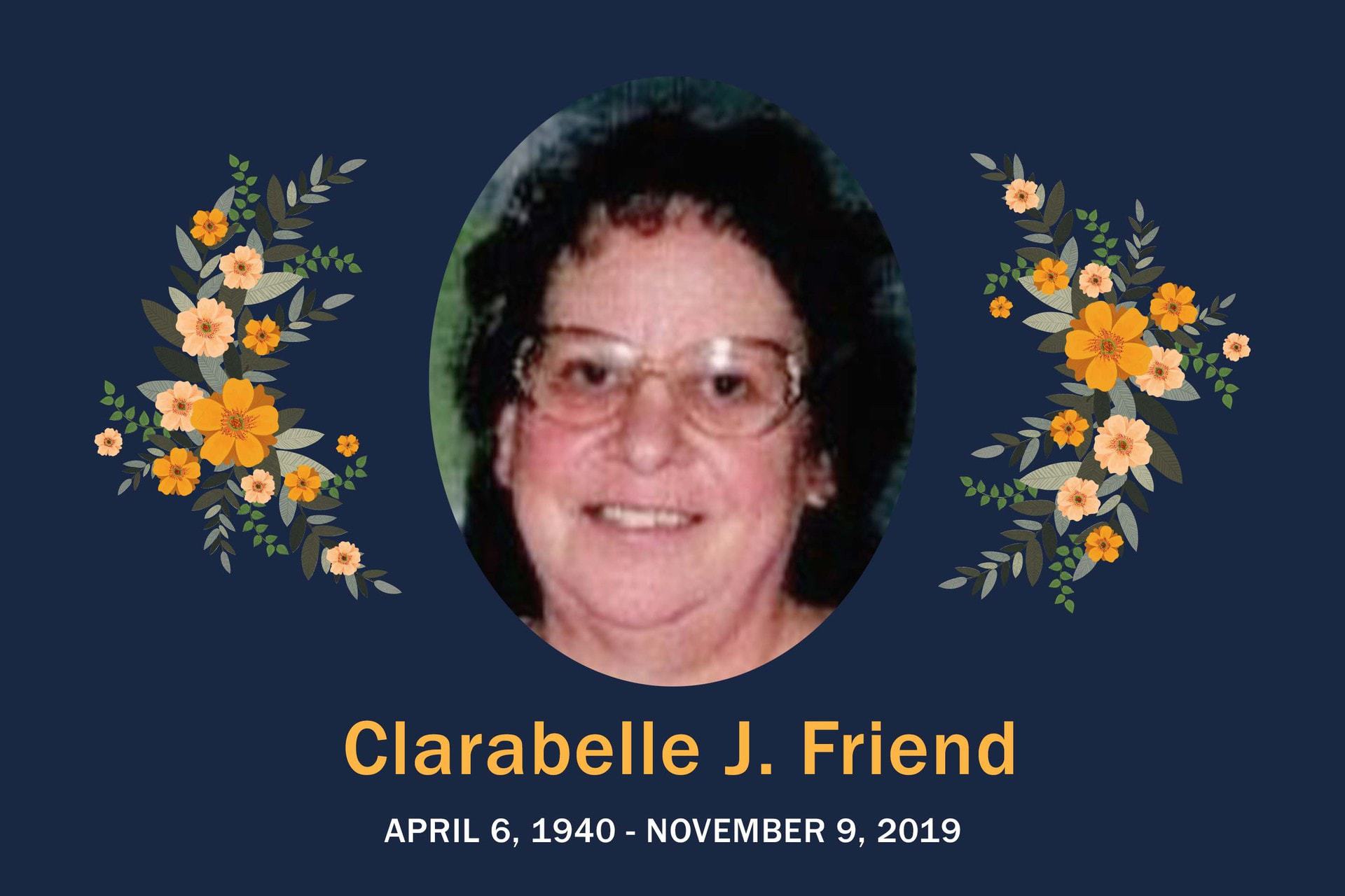 Obituary Clarabelle Friend