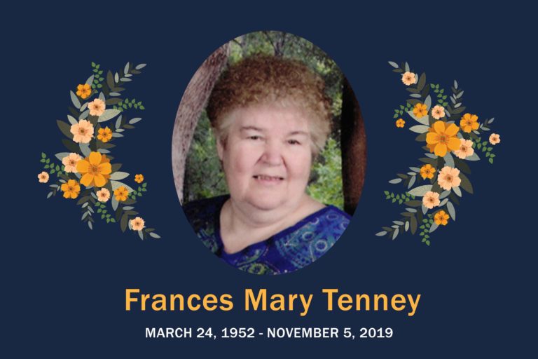 Obituary FranceObituary Frances Tenney
