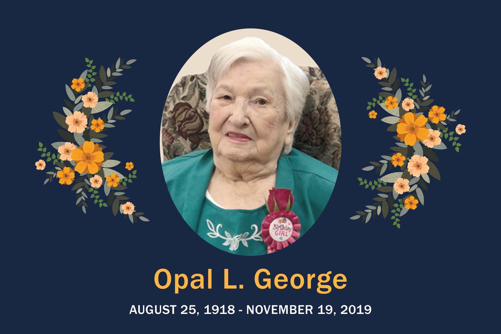 Obituary Opal George