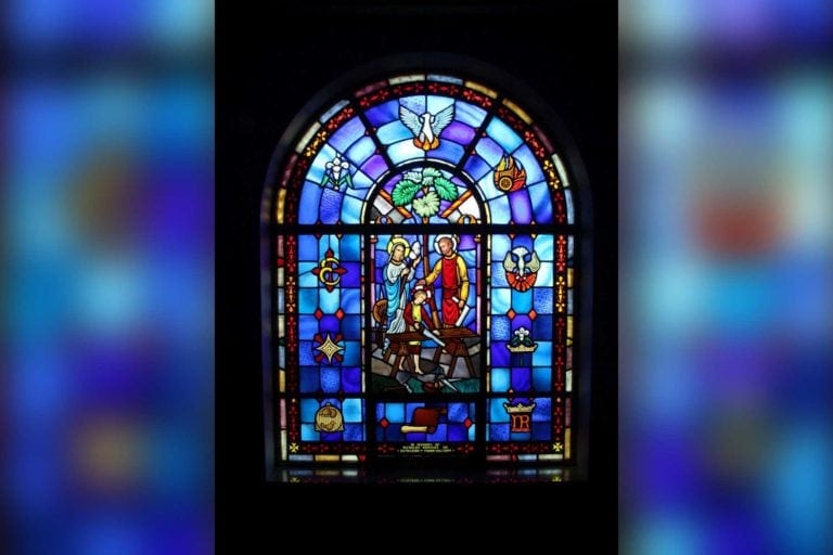 Mike Ashley took this photo of the stained glass window at Buckhannon's Holy Rosary Catholic Church.
