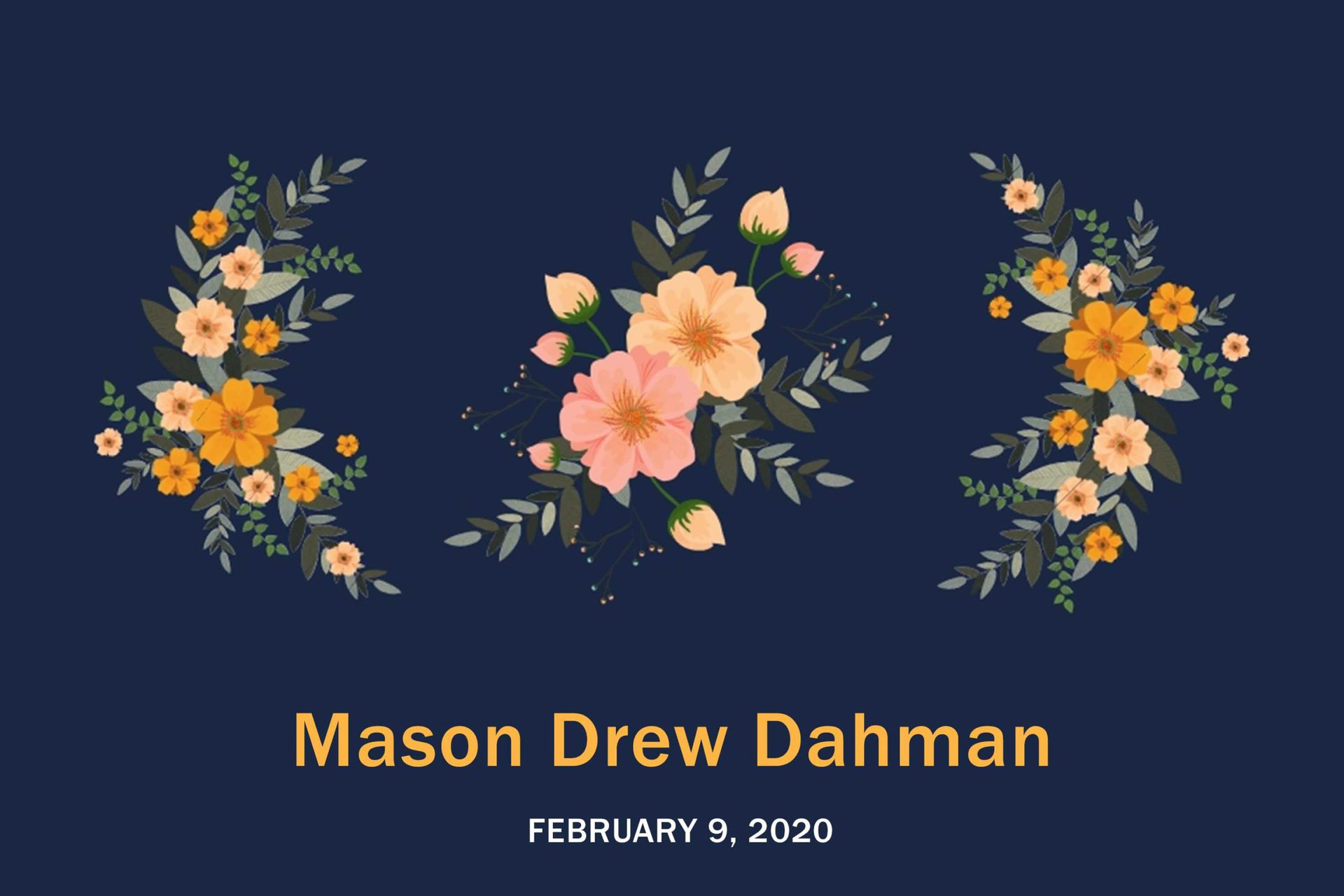 Obituary Mason Dahman