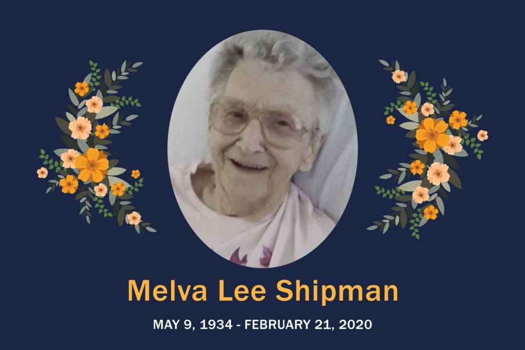 Obituary Melva Shipman