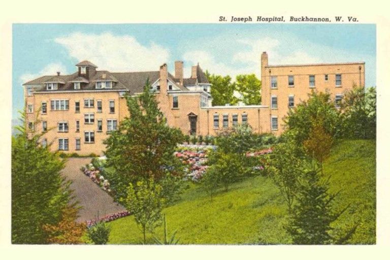 st josephs hospital old postcard