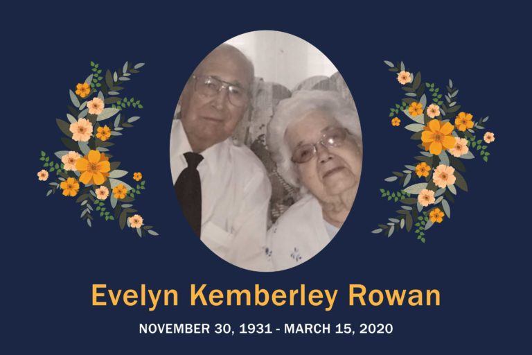 Obituary Evelyn Rowan