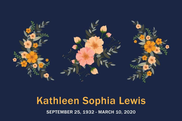 Obituary Kathleen Lewis