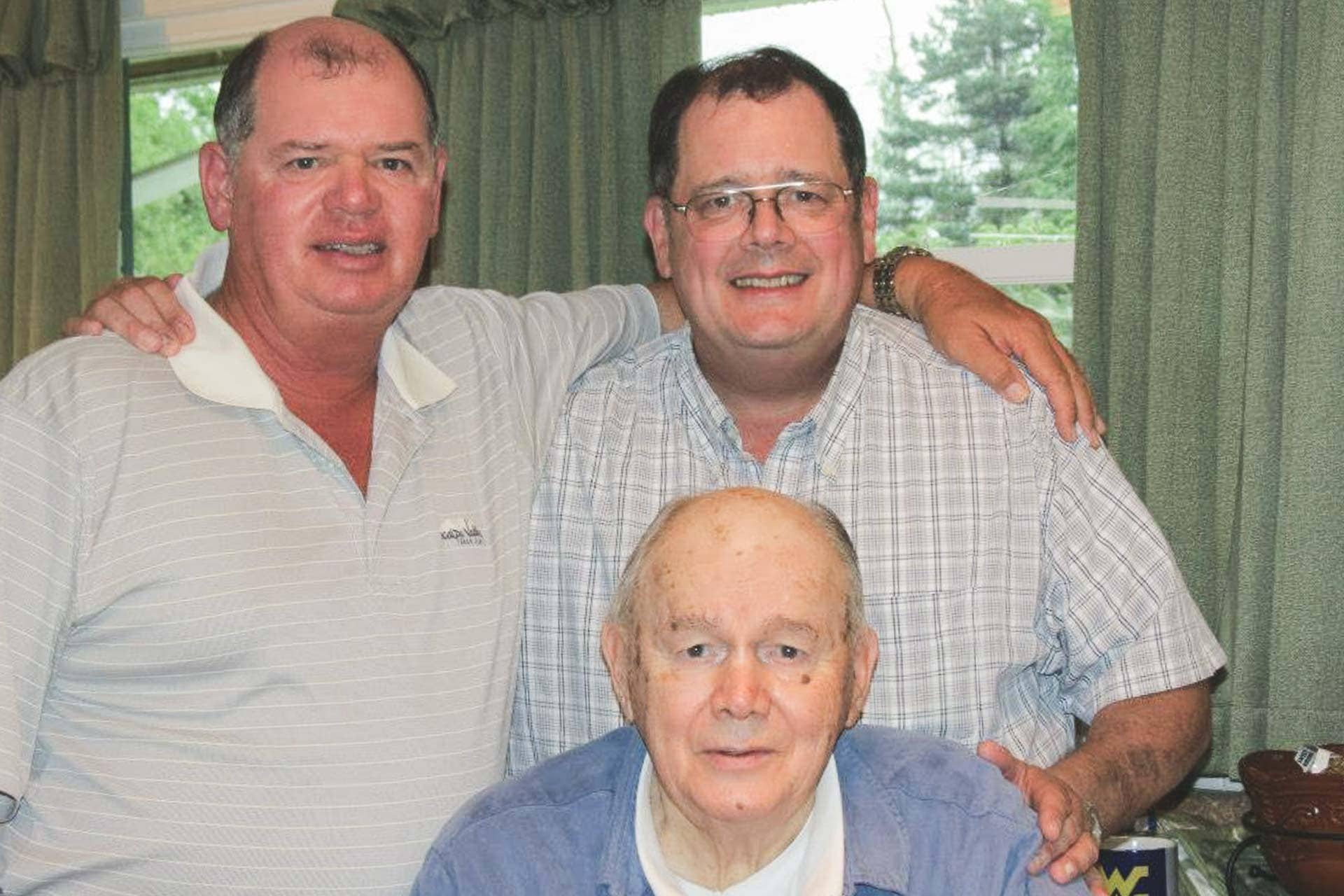 Chad and Steve Shaffer with their late father, Charles.