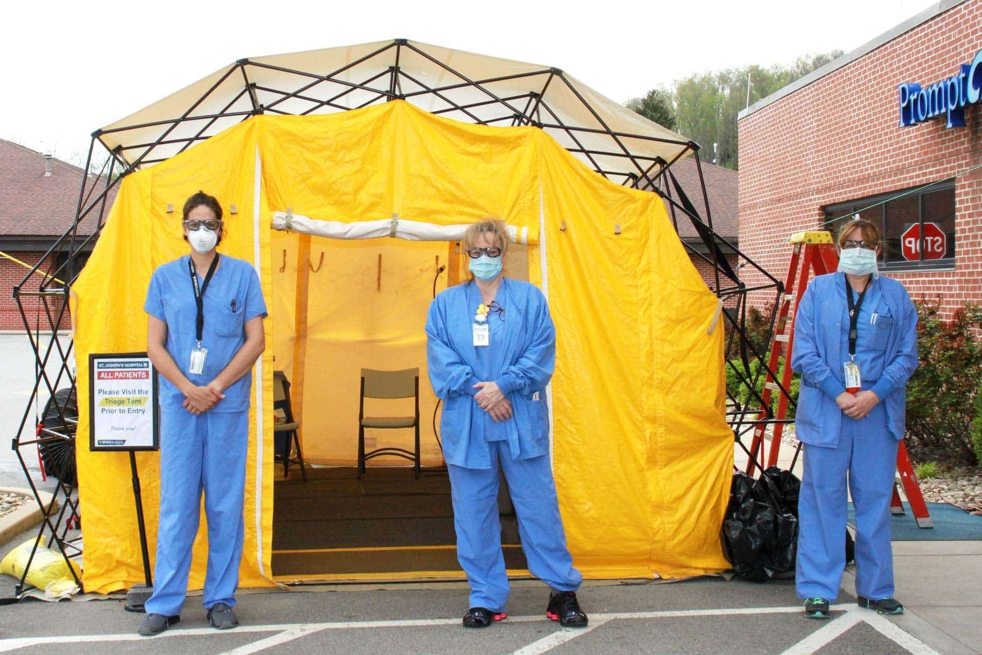 Nurses at our Triage Tent