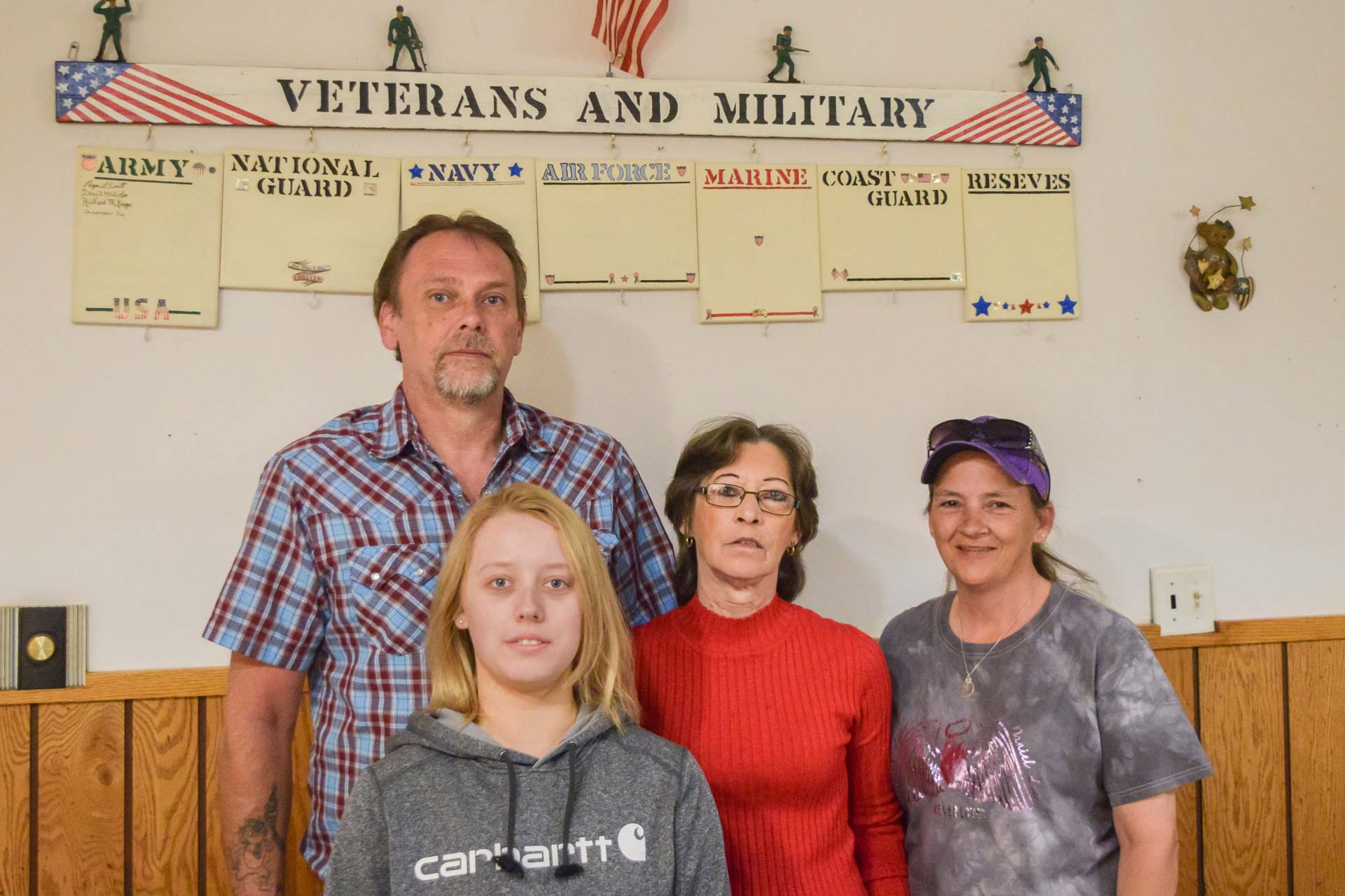 Linda’s Kitchen will open Saturday, July 4 at 8 a.m. in the Moose Lodge #598 building located at 25 North Kanawha St. in Buckhannon. Pictured are Pete Carpenter, Moose Administrator; Tressa Watson, employee; Linda Lee, cook; and Carlye Day, waitress.