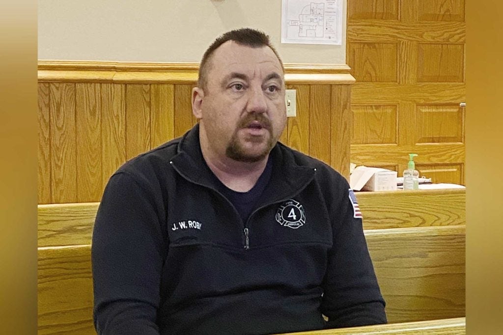 Banks District Volunteer Fire Department Chief John Roby