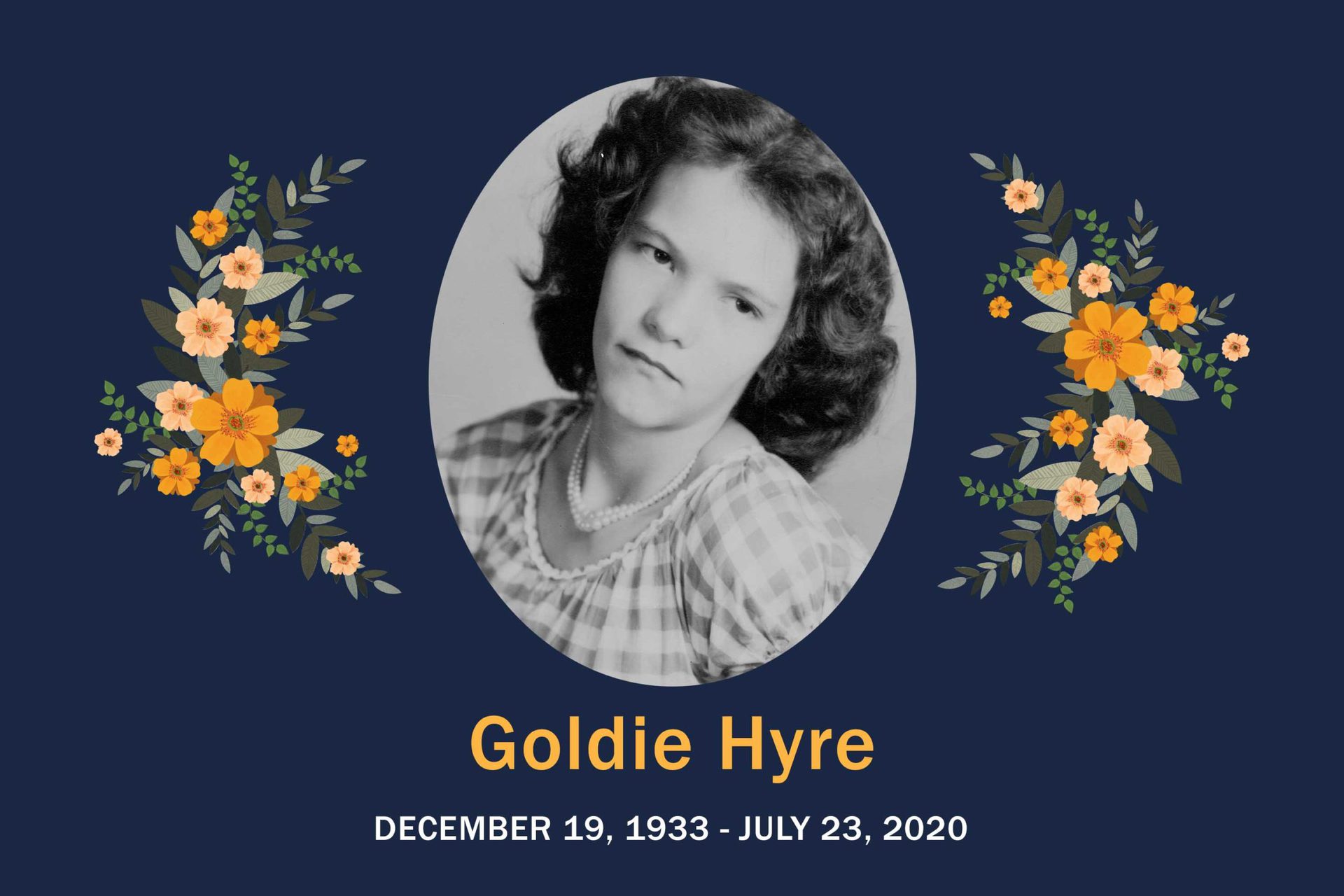 Obituary Goldie Hyre