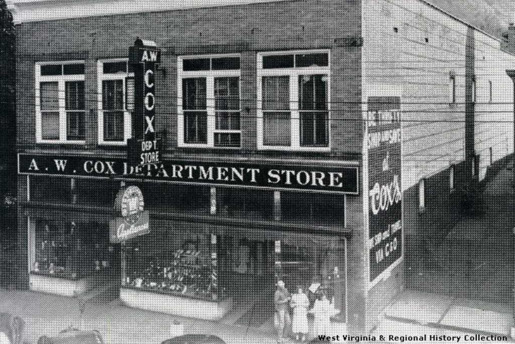 A.W. Cox store in Hinton