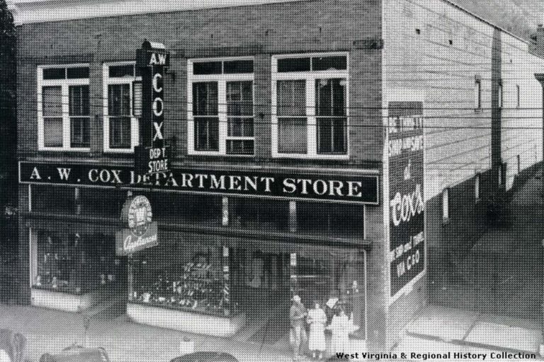 A.W. Cox store in Hinton