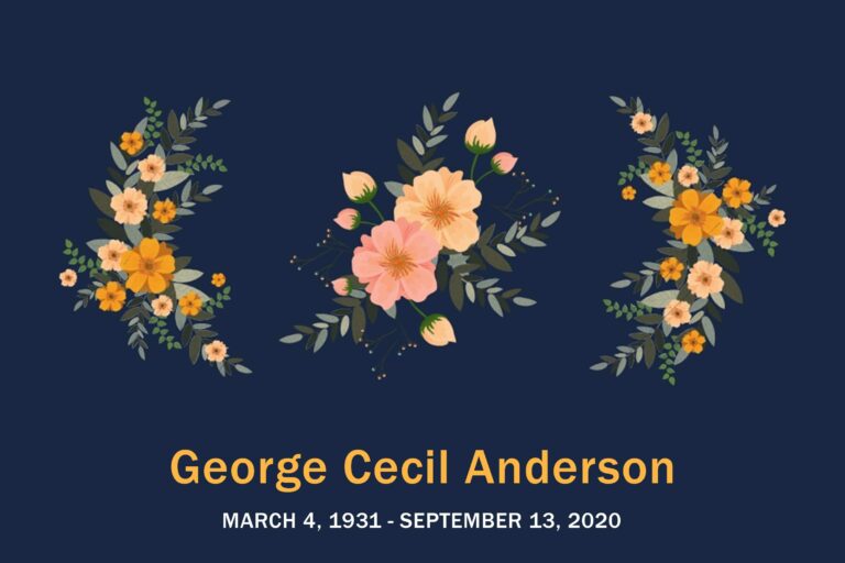 Obituary George Anderson