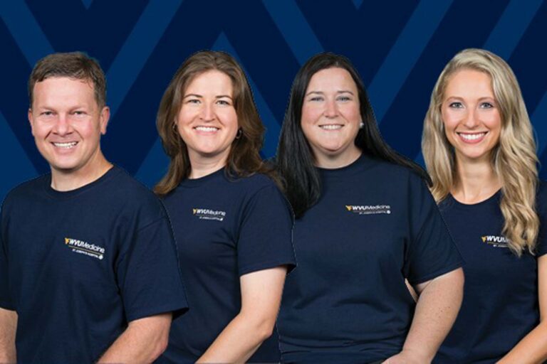 Physical Therapists Duane Sikarskie, Jessica Koerner, Caprice Tenney and Occupational Therapist Sarah Broadwater.