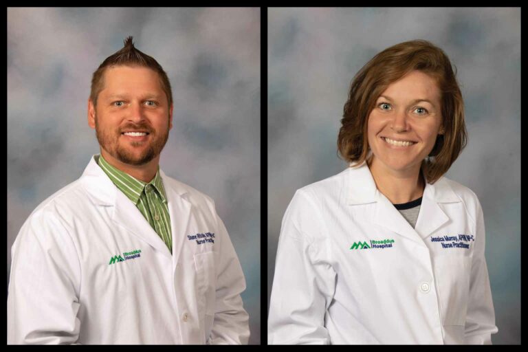 Shane Ritchie, APRN, FNP-BC, and Jessica Murray, APRN, NP-C