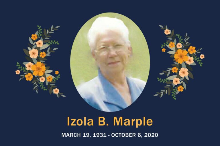 Obituary Izola Marple