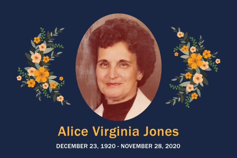 Obituary Alice Jones