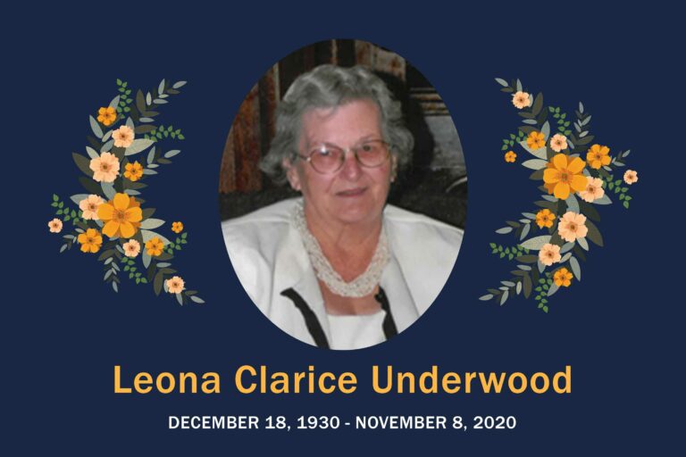 Obituary Leona Underwood