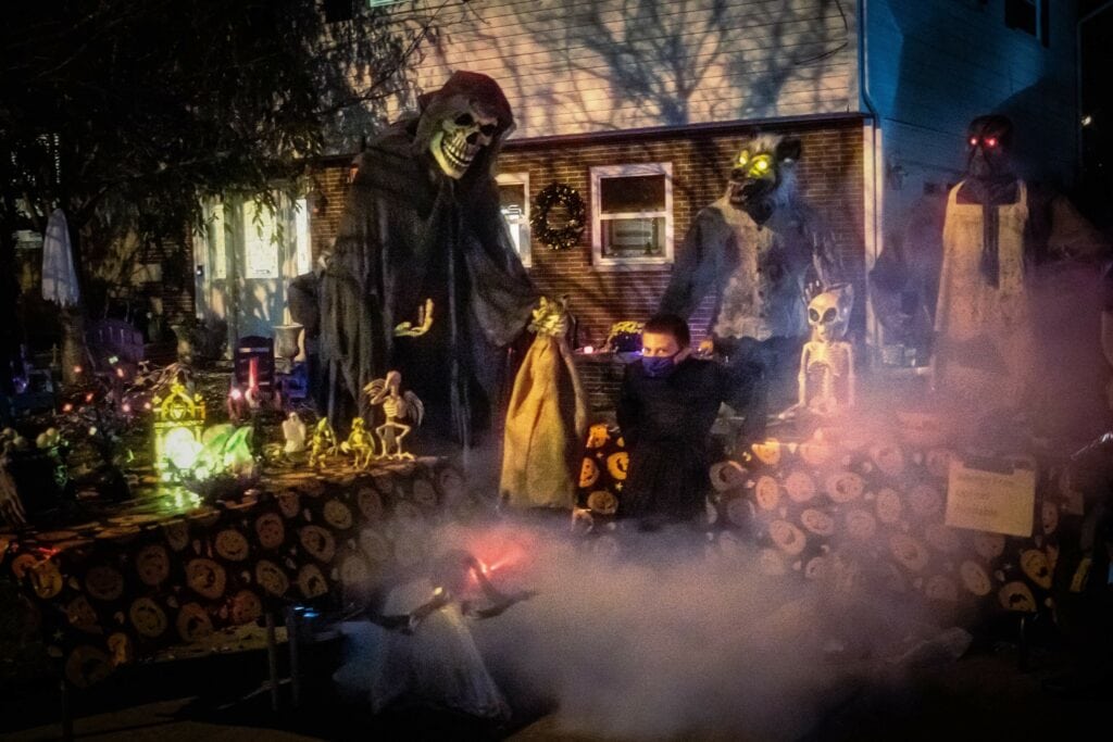 Forget collecting candy on Halloween — One Buckhannon boy just wants to showcase his spooky collection of animatronics