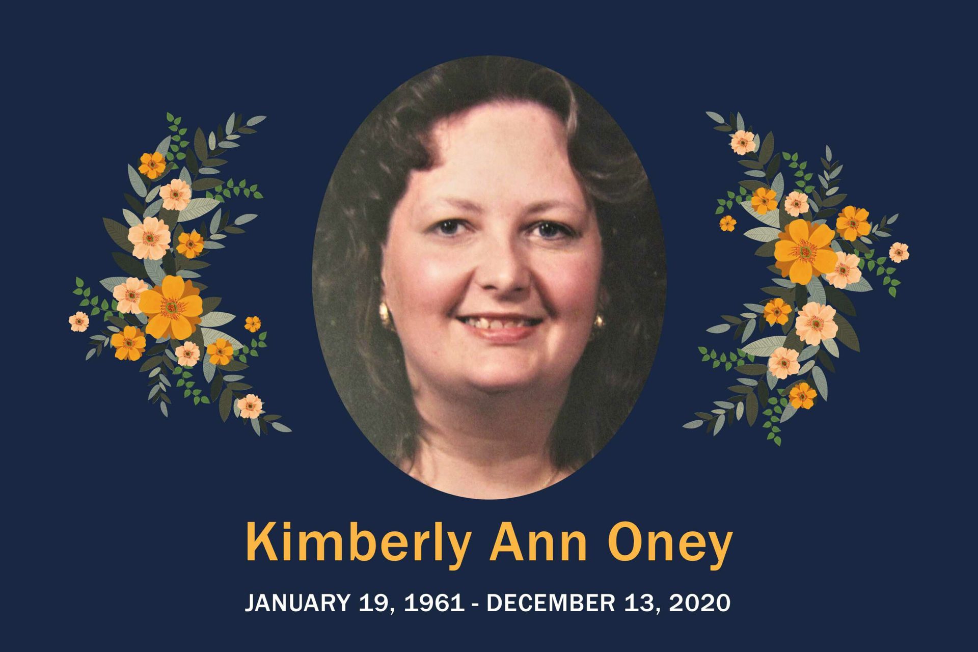 Obituary Kimberly Oney