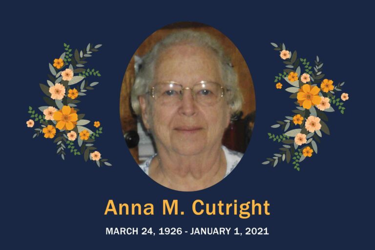 Obituary Anna Cutright