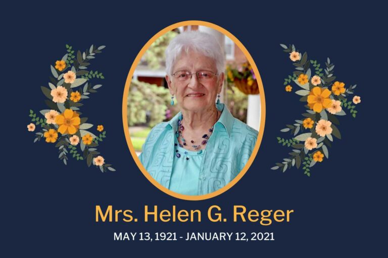 Obituary Helen Reger