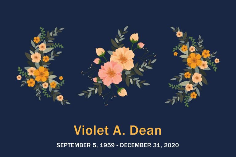 Obituary Violet Dean