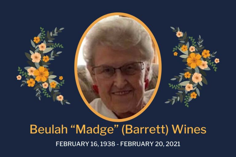 Obituary Madge Wines