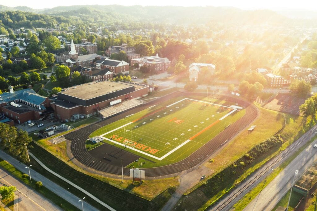 Cebe Ross Field on the campus of West Virginia Wesleyan College.