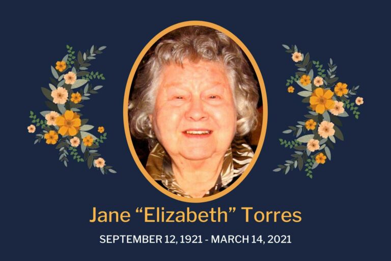 Obituary Jane Torres
